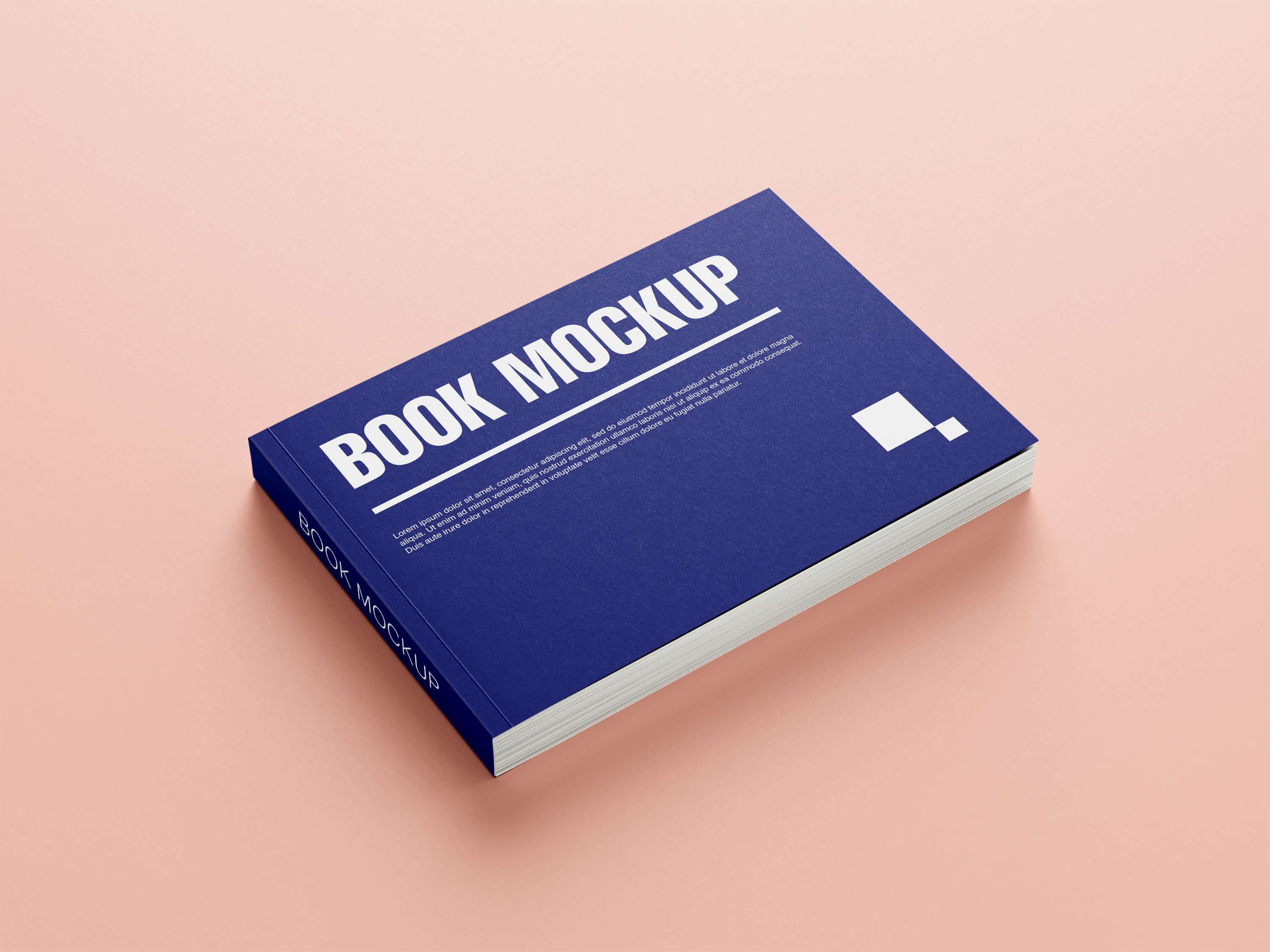 Landscape book cover mockup