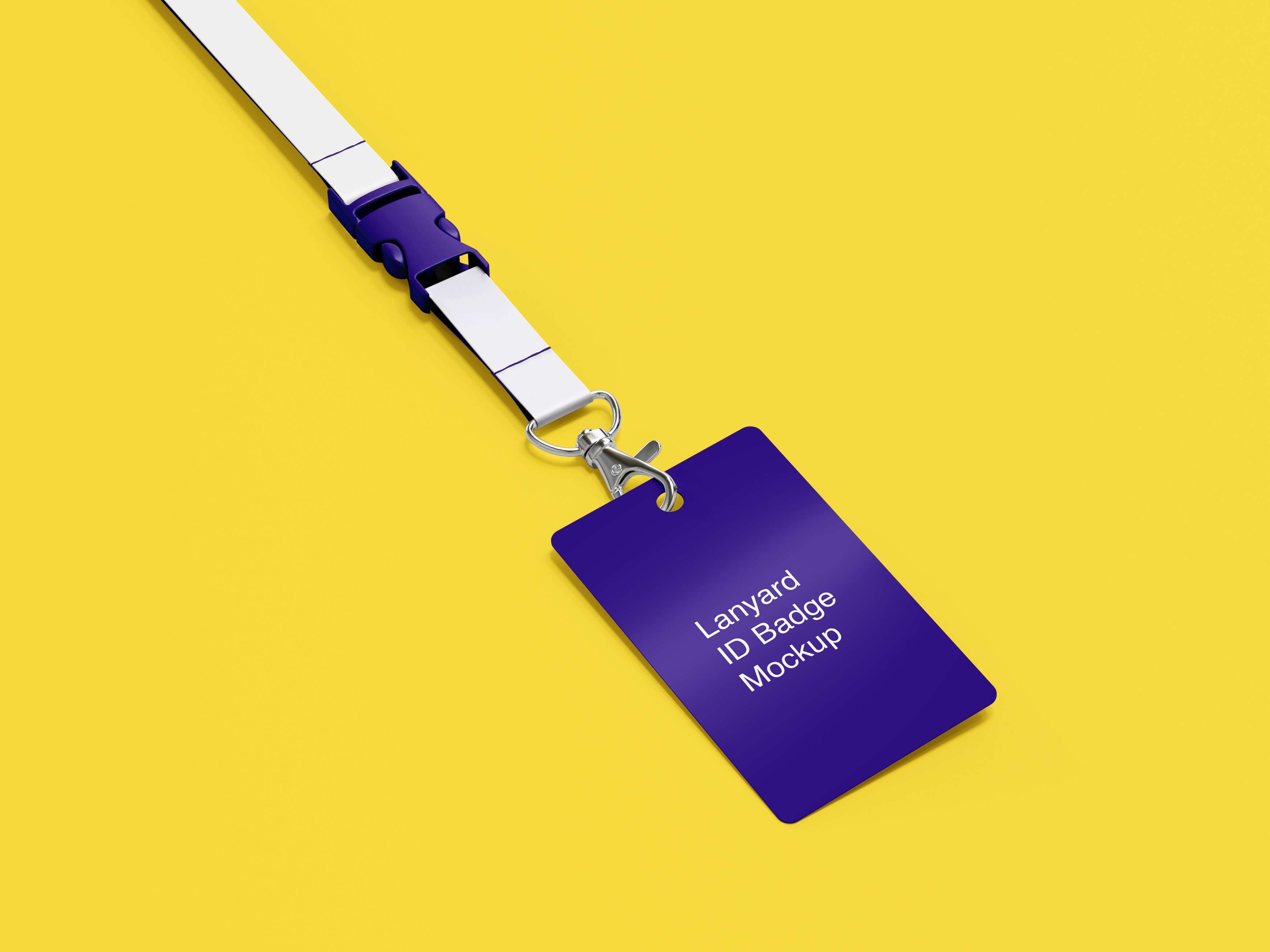 Id badge mockup