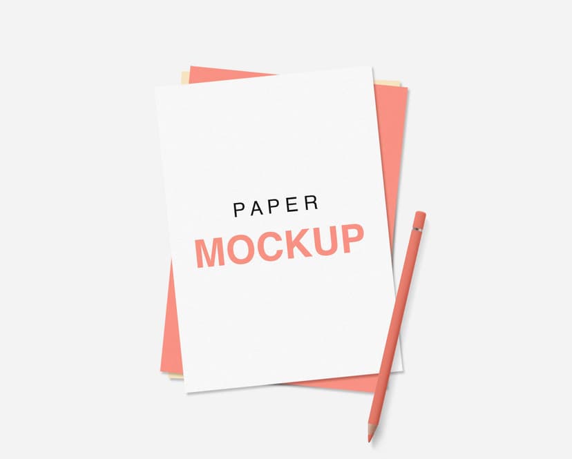 Paper mockup psd