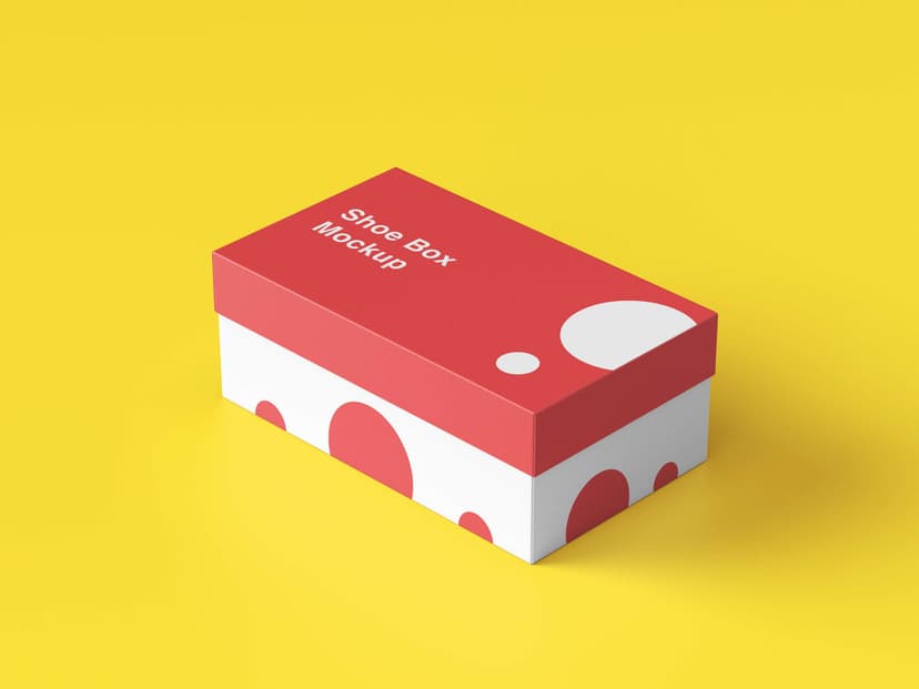 Shoe box mockup