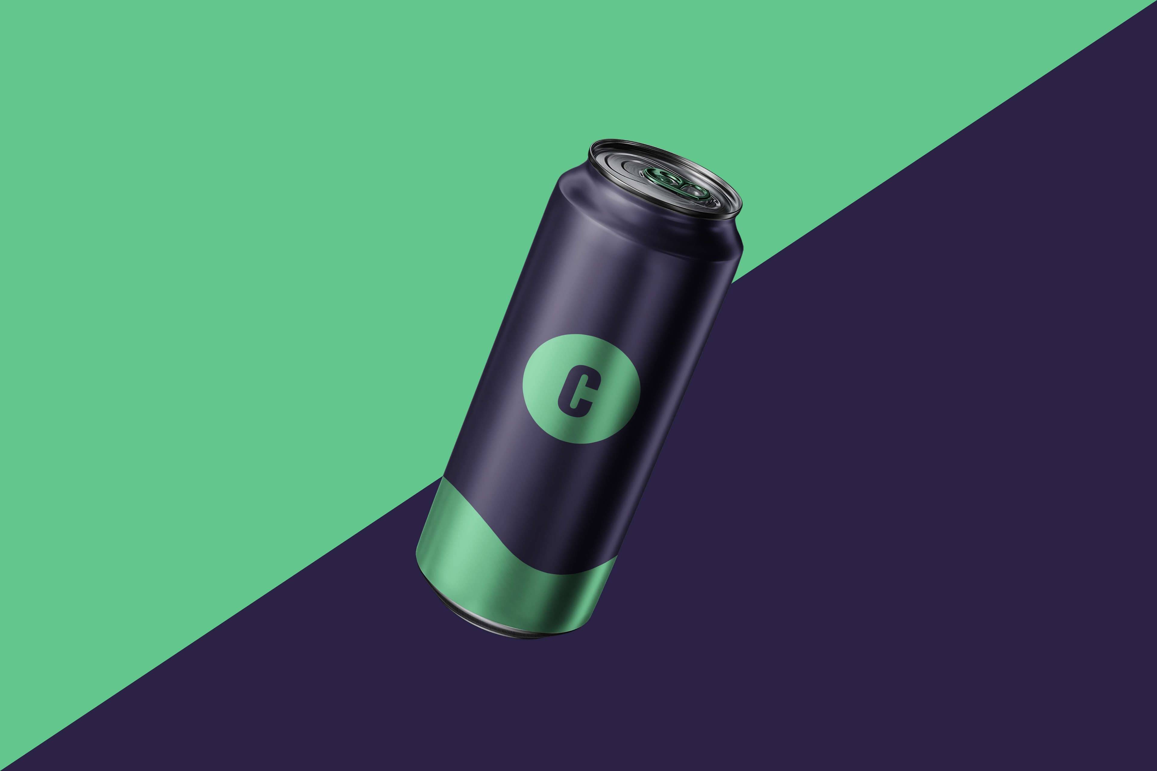 Soda can mockup